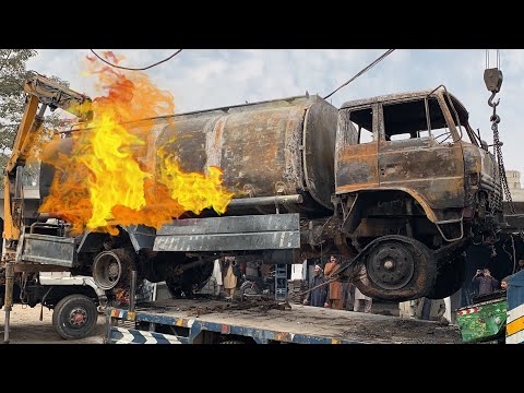 Hino Truck Full Of Petrol Caught Fire 😭 Complete restoration