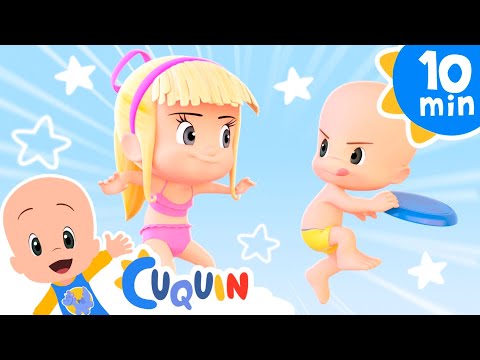 Let's play on the beach | Cleo & Cuquin | Kids | Songs