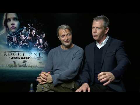 Mads Mikkelsen & Ben Mendelsohn Interview ROGUE ONE - drunk in Iceland - funny story