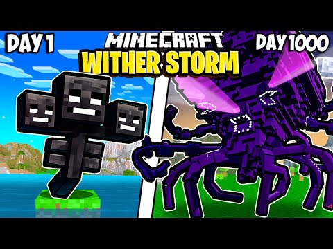 I Survived 1000 Days as a WITHER STORM in Minecraft