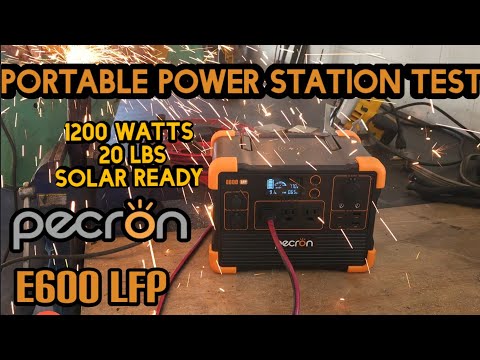Testing the Pecron E600 LFP portable power station.