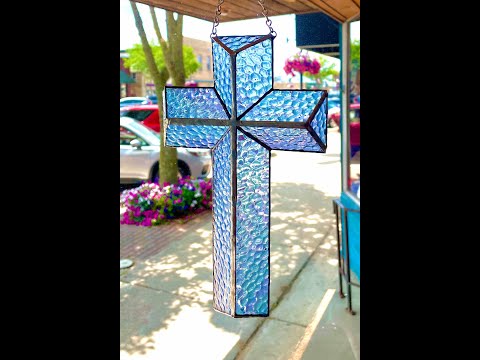 Stained Glass 3D Cross