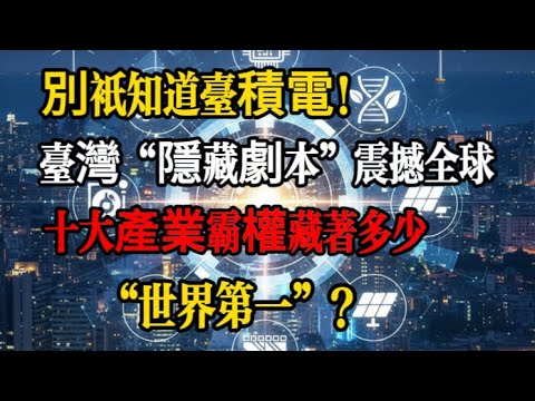 你低估台灣了！醫療、機械、半導體...揭秘十大“世界第一”產業，GDP為何能超越京滬？ #台灣 #台灣經濟 #台積電 #半導體 #隱形冠軍 #TSMC #醫療科技 #精密機械 #科技 #世界第一