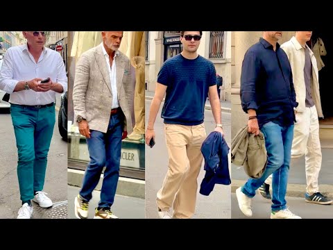 2025 May Men’s Street Style 🇮🇹Sylish Italian Guys &amp; Men’s Spring Outfits &amp; Men's Shopping