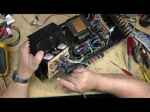 Hafler DH200 Power Amp with 27 Volts DC on the speaker terminal