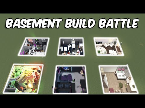 100K BASEMENT BUILD BATTLE in BLOXBURG