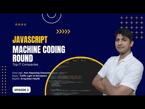 3 MUST-KNOW JS Interview Problems (EP3) | Non-Repeating Char + Traffic Light UI + Filter Polyfill