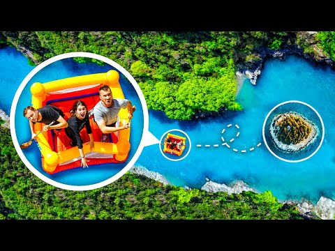 Проплыли 10км на НАДУВНОМ БАТУТЕ ЧЕЛЛЕНДЖ!! *Мы перевернулись