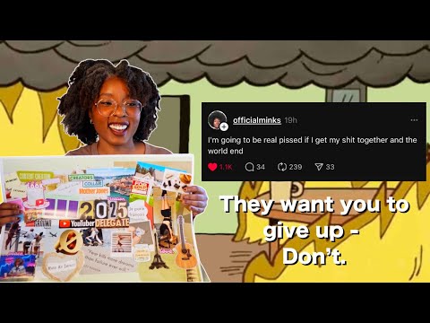 The importance of still showing up for life even when it feels like the world is crashing out.