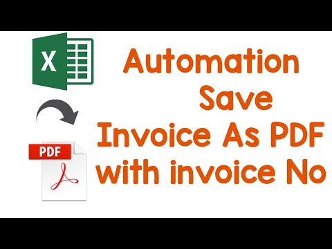 Auto save invoice as PDF//VBA button for auto save invoice as PDF//export excel to pdf automatically