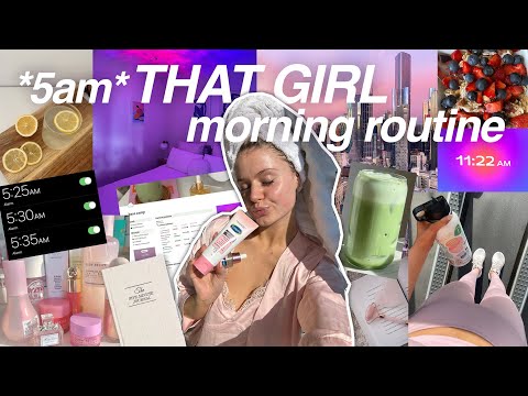 trying the VIRAL *5am* THAT GIRL morning routine (is it worth the hype?)