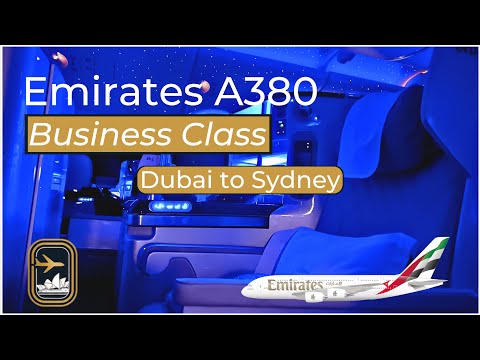 13 hours on Emirates' iconic A380 Business Class from Dubai to Sydney!