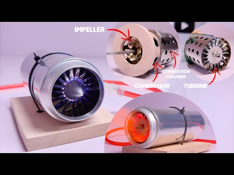 Making a Fully Functional Jet Engine Using Soda can | Super Advanced Jet Engine | DIY Jet Engine