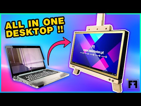 Transform a BROKEN HP LAPTOP in to an All in One PC