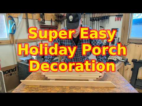 DIY Holiday Decoration For Your Porch or Yard | Easy Beginner Woodworking