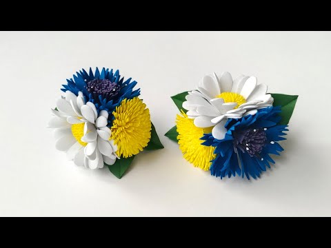 А вы уже видели?! василек,одуванчик,ромашка из фоамирана. Foamiran cornflower, dandelion, chamomile
