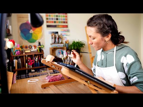 A Week of Oil Painting - Art Studio Vlog