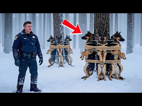 Officer Found 10 German Shepherds Hanging in the Frozen Woods — The Truth Behind It Shook the Nation