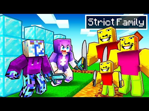 WEIRD STRICT FAMILY vs Most Secure House in Minecraft!