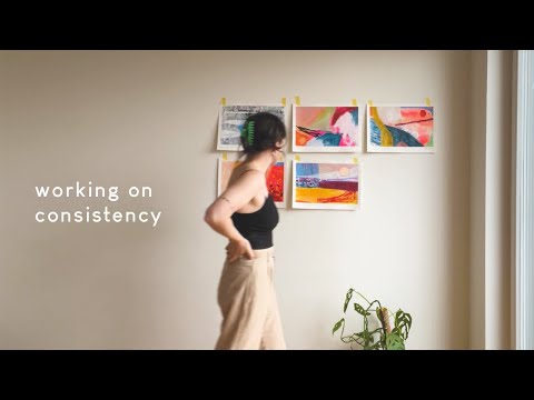 Paint with Me | Working on Consistency | abstract painting series