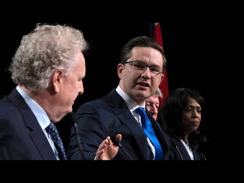 Poilievre slams Charest over trucker convoy comments at first debate