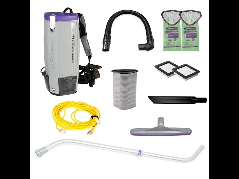ProTeam Super Coach Pro 10 Backpack Vacuum Commercial with Telescoping Wand Tool Kit Review - Pros