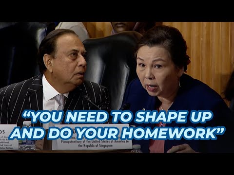 Duckworth Grills Trump’s Singapore Ambassador Nominee