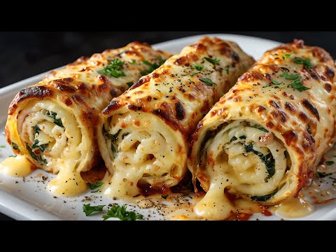 Crispy Zucchini creps with filling! My Grandchildren's Favorite Recipe❗