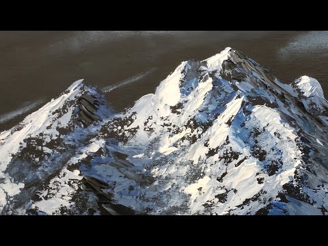 Detail Mountain   Oil Painting