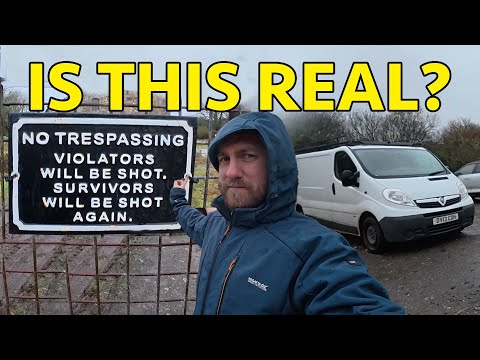 I THOUGHT THE SIGN WAS A JOKE… UNTIL I HEARD GUNFIRE. STEALTH VAN CAMPING