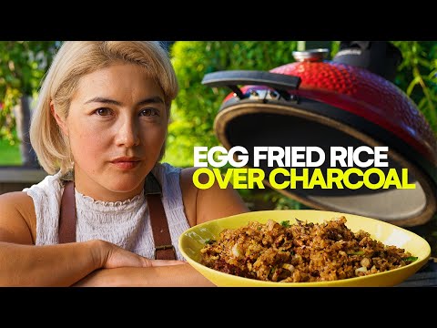 Revealed: Egg Fried Rice over charcoal | (Auntie Liz Method) Plus my secret Wok Hei Oil!