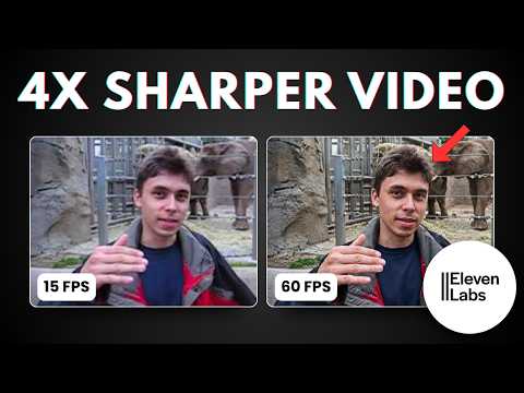 How to UPSCALE Low Resolution, Choppy Videos With ElevenLabs AI