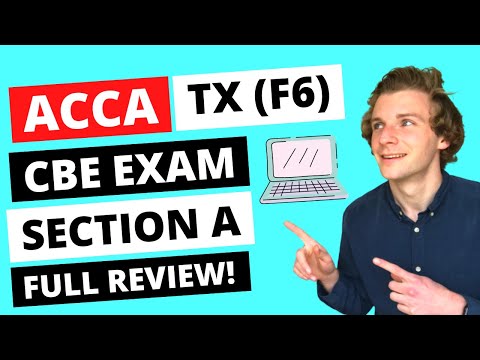 ACCA TX - UK (F6) Section A 15 questions CBE complete review | ACCA Taxation exam paper |