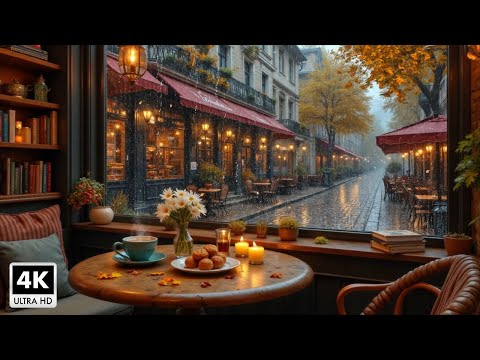 Beautiful Autumn Jazz Melodies 🍂 Soft Jazz and Warm Rain Sounds for Work, Study & Relax #5