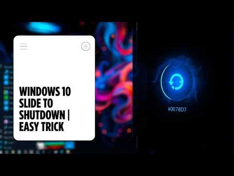 Windows 10 Slide to Shutdown | Easy Shutdown Trick