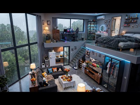 Rain & Piano in a Luxury Cabin 🌧️ Deep Relaxation Music for Stress Relief