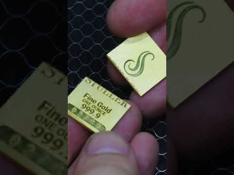 24K Gold vs Laser Experiment!  #gold #science