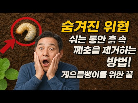 숨겨진 위협: 쉬는 동안 흙 속 해충을 제거하는 방법! 게으름뱅이를 위한 꿀팁.