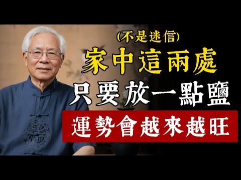 在家中兩個位置放一點鹽，連財運都會變好！99%的人都不知道的玄學秘密。