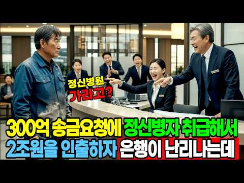 📢실화사연 🦀 [음질 개선판] 작업복 입고 은행 갔다가 정신병자 취급당해서 2조원 빼내고 은행 박살내는데 ㅣ노후사연ㅣ감동사연ㅣ사연라디오ㅣ오디오북