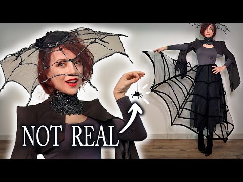 I made a spider fashion outfit to overcome my fears (did not work)