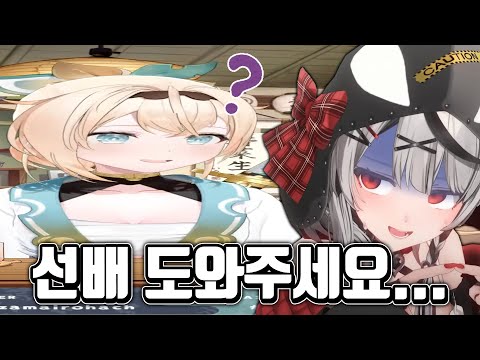 세로방송이 안돼서 도스코이 선배 이로하에게 물어보는 클로에 [ 홀로라이브 / 카자마 이로하 / 사카마타 클로에 ]