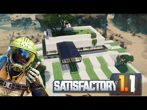 Our first Solarpunk Factory in Satisfactory