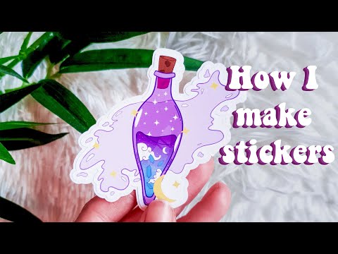 HOW TO MAKE STICKERS || On Silhouette Portrait 3