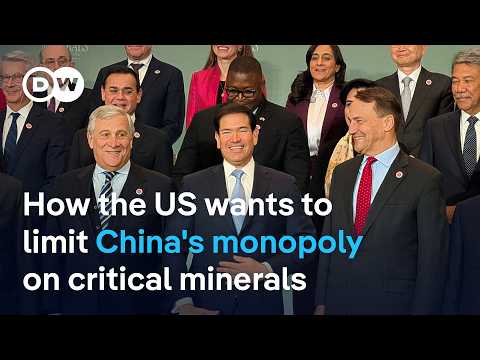 US seeks critical minerals trading block with allies to break China's dominance | DW News