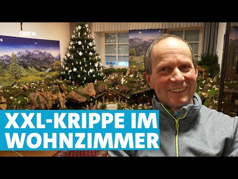 Sofa raus, Schafe rein: XXL-Weihnachtskrippe in Hunsrücker Wohnzimmer