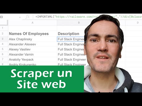 COMMENT RÉCUPÉRER (= SCRAPING) DES DONNÉES D'UN SITE WEB AVEC GOOGLE SPREADSHEET ? (EMAIL, TEL, NOM)