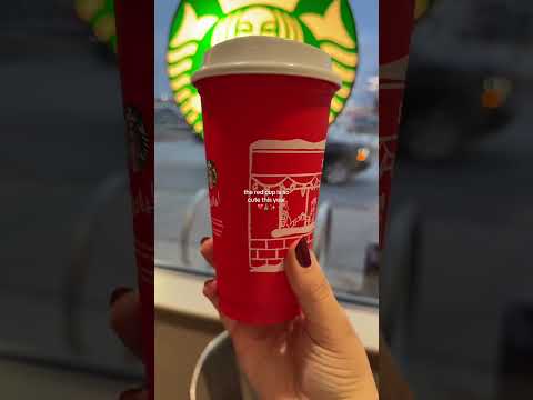 red cup day, it’s officially Christmas #starbucks #redcup #christmas #christmas2025 #holidaydrinks