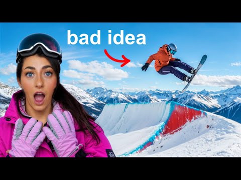 We Tried Snowboarding…