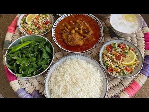 طبخة بامية لذيذة من  مطبخنا السوداني /بطريقة جديدة